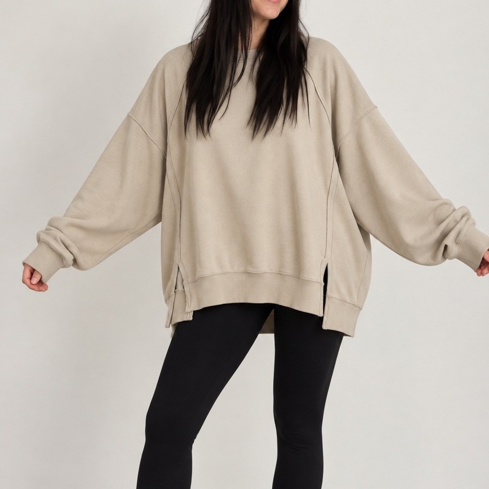 American Eagle XL Sweatshirt Lived In Oversized Exposed Seam Pullover Relaxed